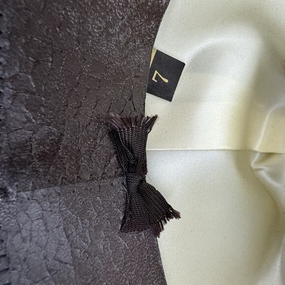 Bradford Western Cowboy Hat Size 7 Chocolate Brown Genuine Fur Felt Vintage - Picture 7 of 9